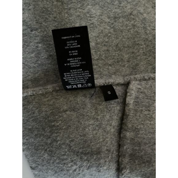Theory Sileena Open Coat Women S Gray Cashmere Wool No Lining Luxurious - Picture 13 of 13